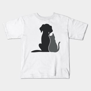 Cats and dogs Kids T-Shirt